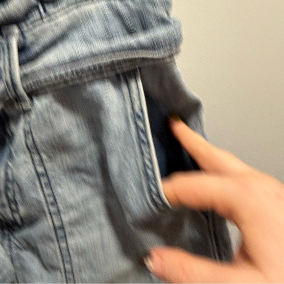 Free People Splendor in the Grass High Rise Belted Denim Skirt, size 4 - Picture 4 of 7